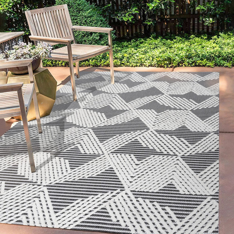 Jazz High-low Pile Art Deco Geometric Indoor/outdoor Area Rug