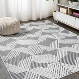 Jazz High-low Pile Art Deco Geometric Indoor/outdoor Area Rug