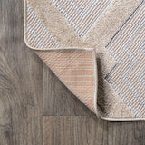 Duwun High-low Pile Ogee Trellis Tone-on-tone Indoor/outdoor Area Rug
