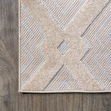 Duwun High-low Pile Ogee Trellis Tone-on-tone Indoor/outdoor Area Rug