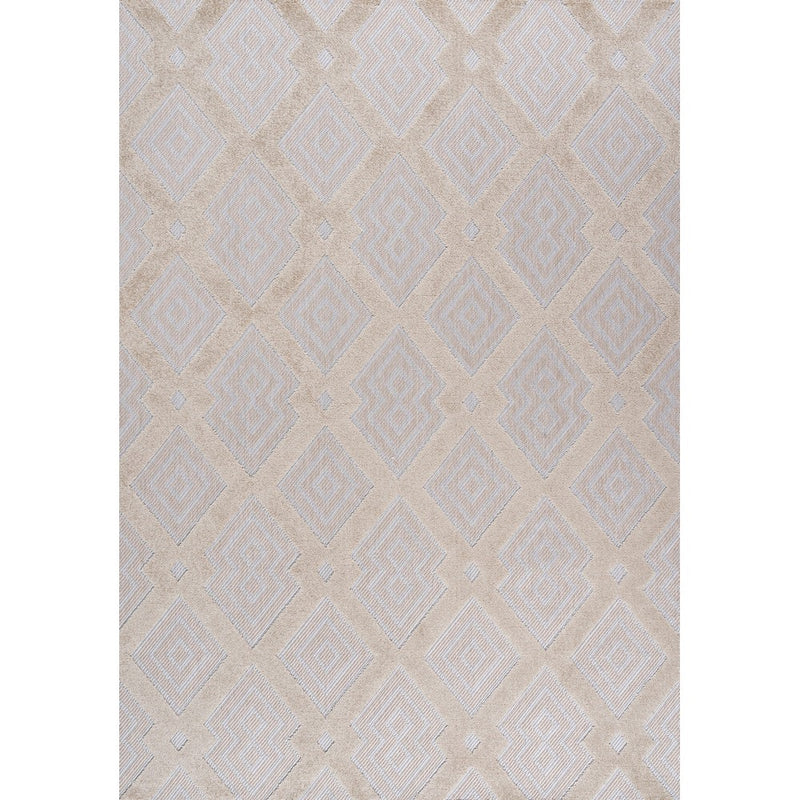 Duwun High-low Pile Ogee Trellis Tone-on-tone Indoor/outdoor Area Rug