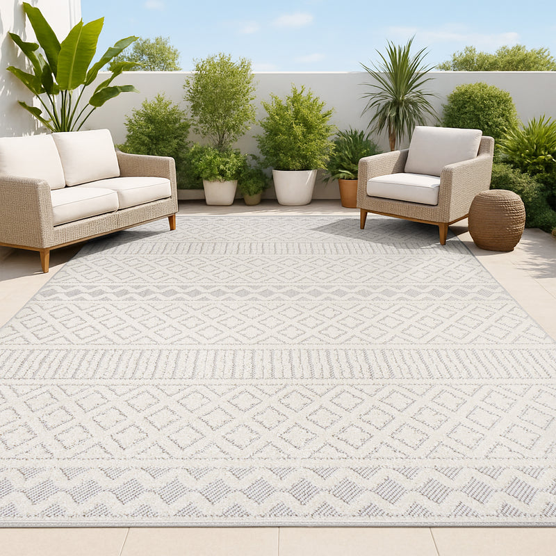 Ormond High-low Modern Trellis Geometric Area Rug