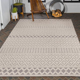 Ormond High-low Modern Trellis Geometric Area Rug