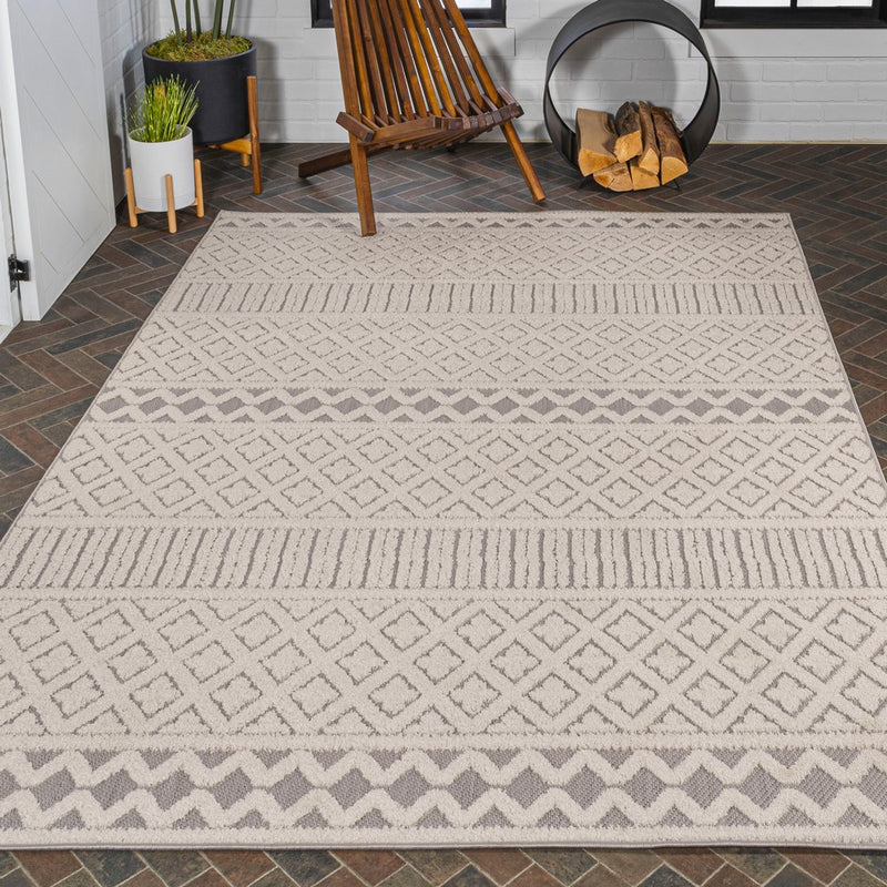 Ormond High-low Modern Trellis Geometric Area Rug