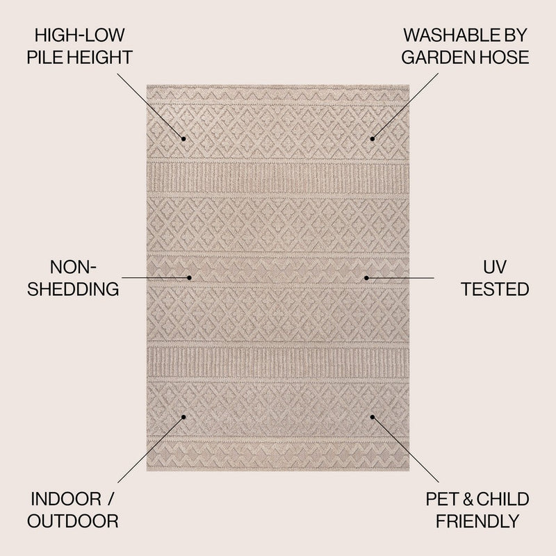 Ormond High-low Modern Trellis Geometric Area Rug