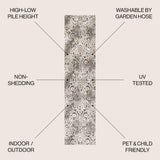 Duenas High-low Shabby Damask Area Rug