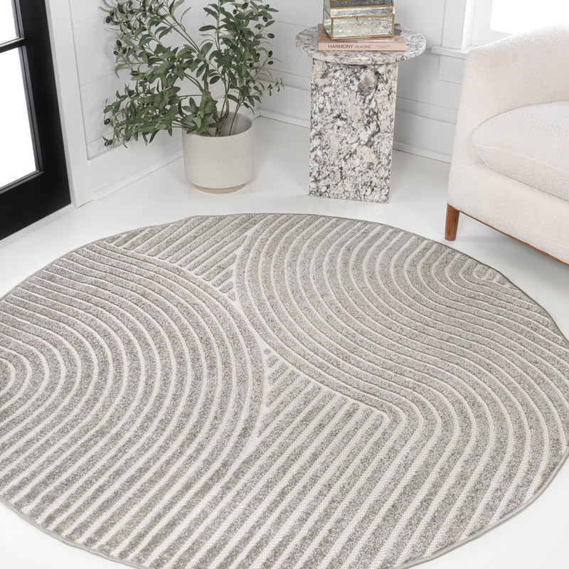 Skagen Minimalist Curve Geometric Area Rug