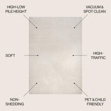 Skagen Minimalist Curve Geometric Area Rug