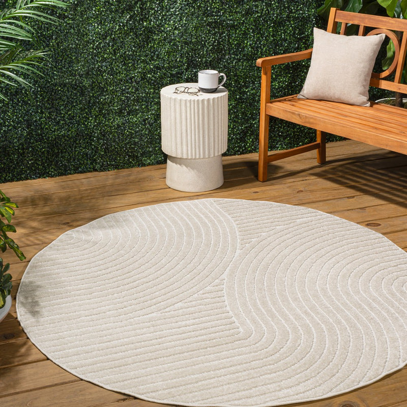 Skagen Minimalist Curve Geometric Area Rug