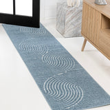 Skagen Minimalist Curve Geometric Area Rug