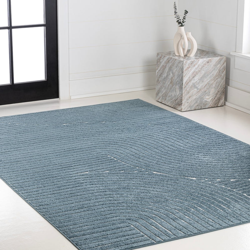 Skagen Minimalist Curve Geometric Area Rug