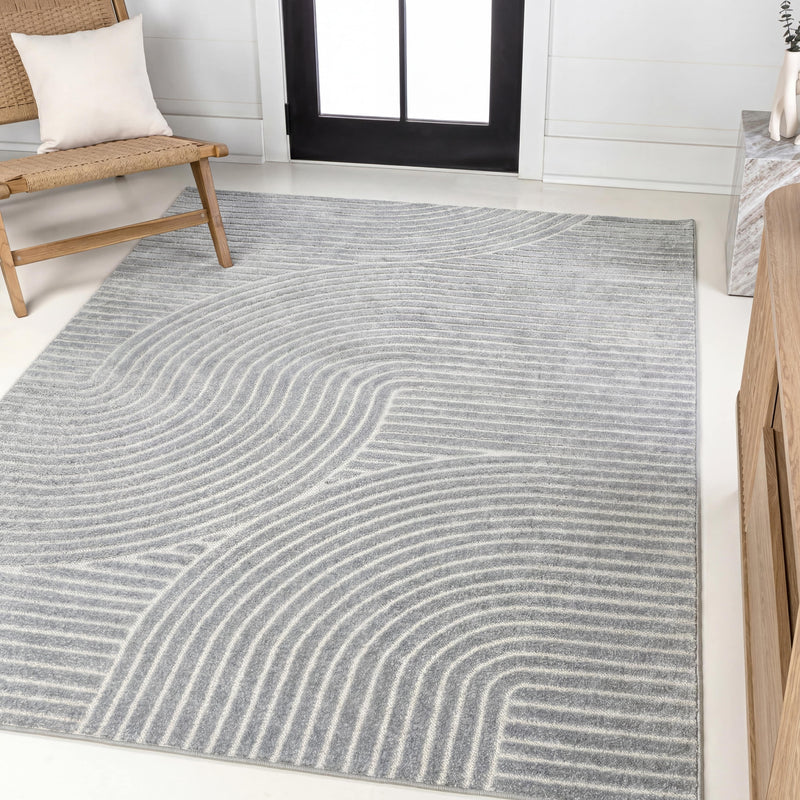 Skagen Minimalist Curve Geometric Area Rug