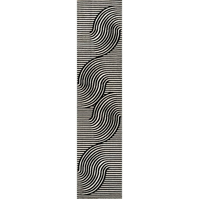 Skagen Minimalist Curve Geometric Area Rug