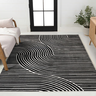 Skagen Minimalist Curve Geometric Area Rug