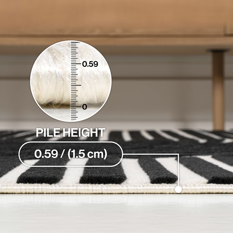Skagen Minimalist Curve Geometric Area Rug