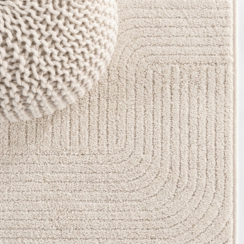 Odense Minimalist Angle Geometric Area Rug Ivory/Cream / Runner / 2' X 8' – DETAIL