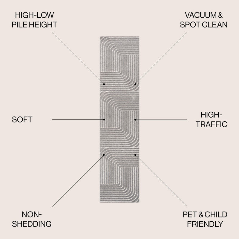 Odense Minimalist Angle Geometric Area Rug