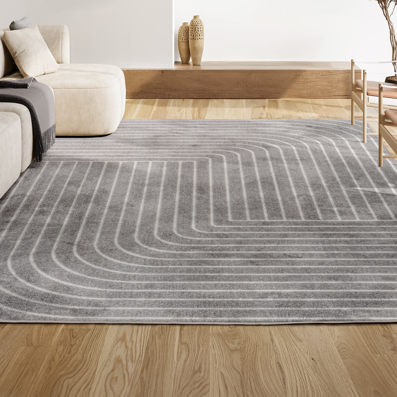 Odense Minimalist Angle Geometric Area Rug