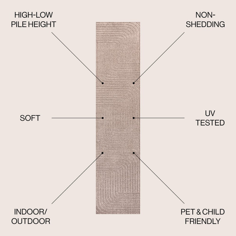 Odense Minimalist Angle Geometric Area Rug