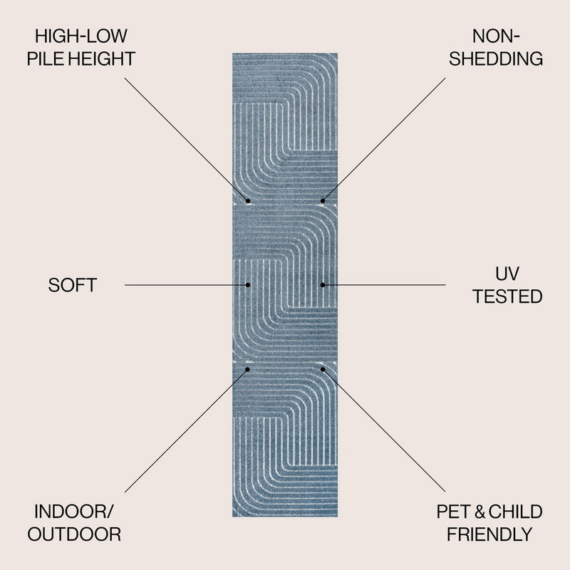 Odense Minimalist Angle Geometric Area Rug