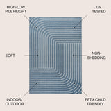 Odense Minimalist Angle Geometric Area Rug
