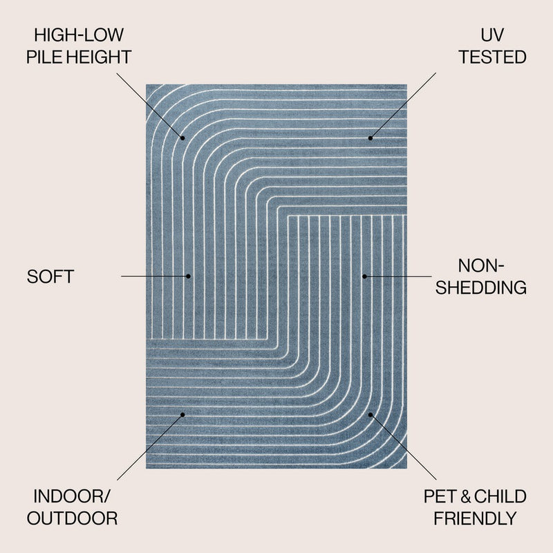 Odense Minimalist Angle Geometric Area Rug