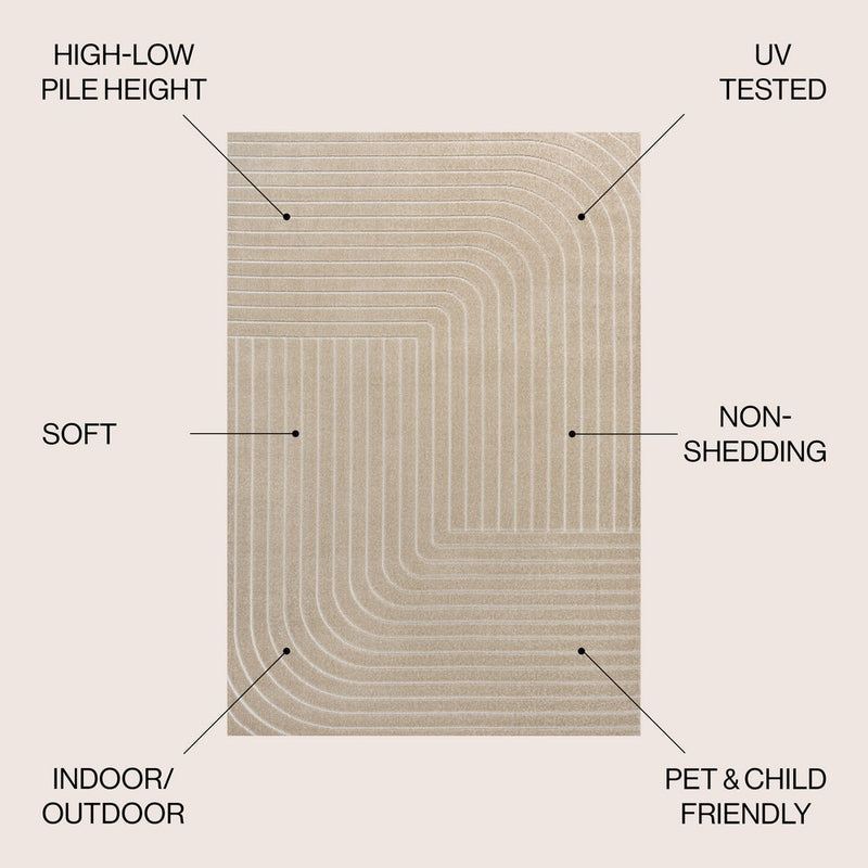 Odense Minimalist Angle Geometric Area Rug