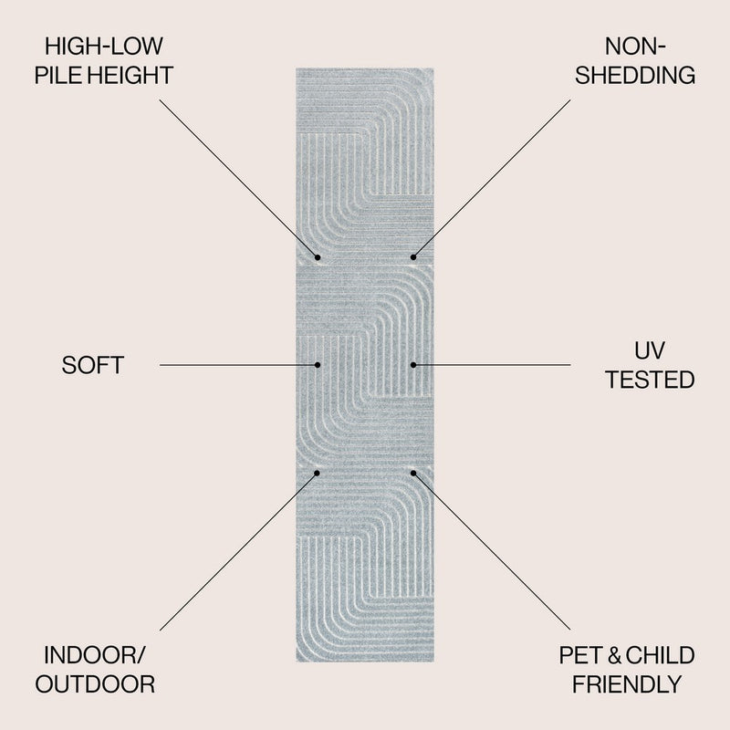 Odense Minimalist Angle Geometric Area Rug