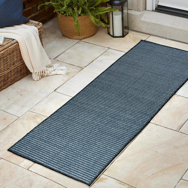 Aarhus Minimalist Scandi Striped Area Rug