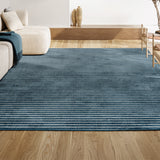 Aarhus Minimalist Scandi Striped Area Rug