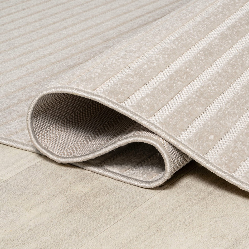 Aarhus Minimalist Scandi Striped Area Rug