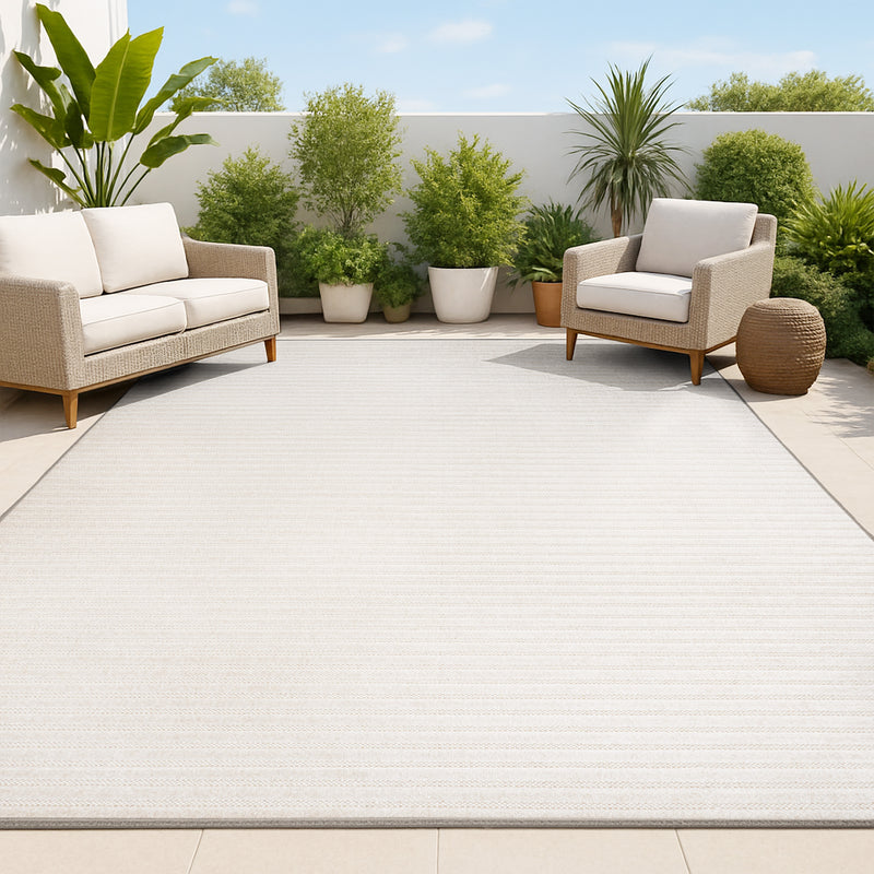 Aarhus Minimalist Scandi Striped Area Rug