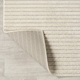 Aarhus Minimalist Scandi Striped Area Rug Ivory/Cream / Round / 5'3" Round – BACK