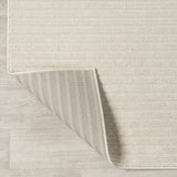 Aarhus Minimalist Scandi Striped Area Rug Ivory/Cream / Square / 5'3" Square – BACK