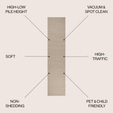 Aarhus Minimalist Scandi Striped Area Rug