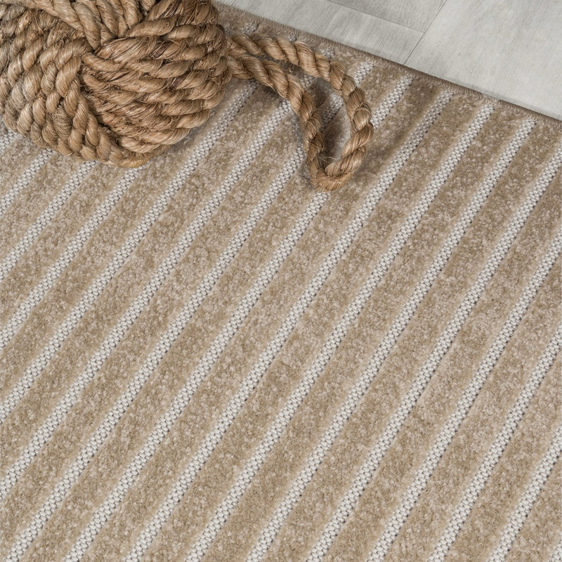 Aarhus Minimalist Scandi Striped Area Rug