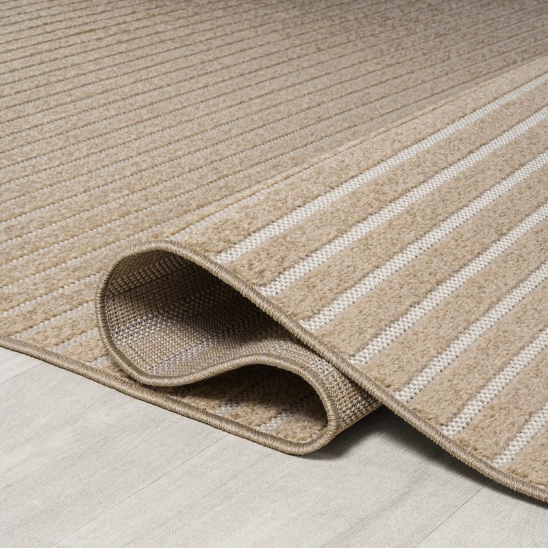 Aarhus Minimalist Scandi Striped Area Rug