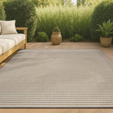 Aarhus Minimalist Scandi Striped Area Rug