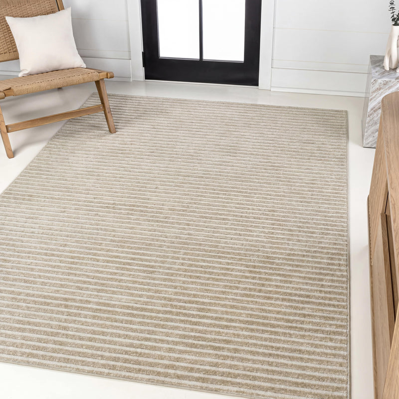 Aarhus Minimalist Scandi Striped Area Rug