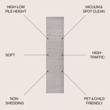 Aarhus Minimalist Scandi Striped Area Rug