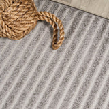 Aarhus Minimalist Scandi Striped Area Rug