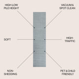 Aarhus Minimalist Scandi Striped Area Rug