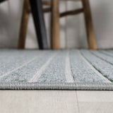 Aarhus Minimalist Scandi Striped Area Rug