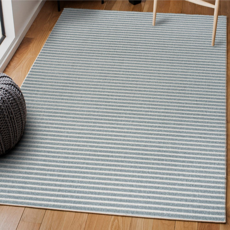 Aarhus Minimalist Scandi Striped Area Rug