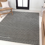 Aarhus Minimalist Scandi Striped Area Rug
