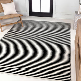 Aarhus Minimalist Scandi Striped Area Rug