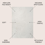 Maribo Abstract Groovy Striped Area Rug