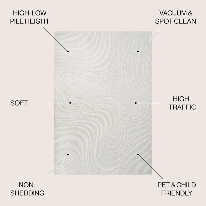 Maribo Abstract Groovy Striped Area Rug