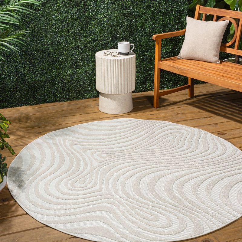 Maribo Abstract Groovy Striped Area Rug