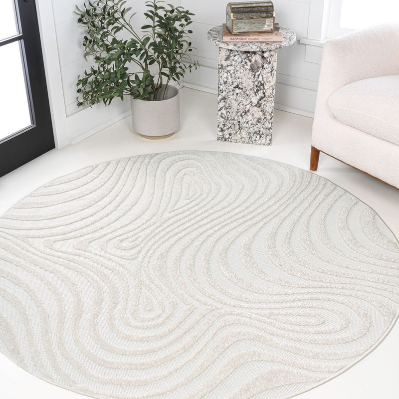 Maribo Abstract Groovy Striped Area Rug